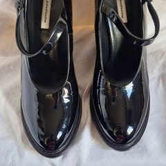 John Rocha Black Patent Shoes