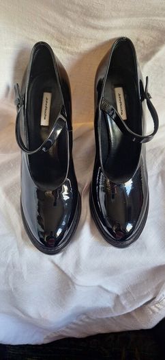 John Rocha Black Patent Shoes