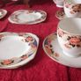 Vintage Plant Tuscan Imari 15 Piece Gold Gilt Tea Set For 4 Person Setting Made In England Image 8