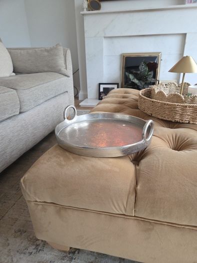 silver tray
