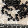 Beads black 5mm jewellery making Image 2
