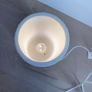 White/cream lace effect lamp Image 3
