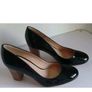 Xaira Black Patent Leather Court Shoes Block Heels EU35 UK2 BNIB RRP 100  CAN POST Image 3