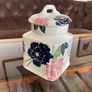 Royal Winton Tradition Romany Sponge Ware Airtight Square Tea Caddy Biscuit Storage Jar Image 8