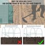 NEW SALE | Polytunnel Greenhouse Reinforced Walk in, Steel Frame, PE, 4 Mesh Windows 2.5x2 m Image 7