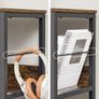New 3 Tier Ladder Shelf Bookcase (Rustic Brown) FREE P&P Image 4