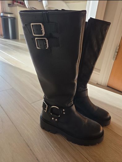 Knee boots - Genuine leather