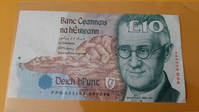 old James Joyce 10 punt note rare serial no.