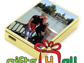 Personalised photo USB Cigarette Lighter - Gold Without Keyring