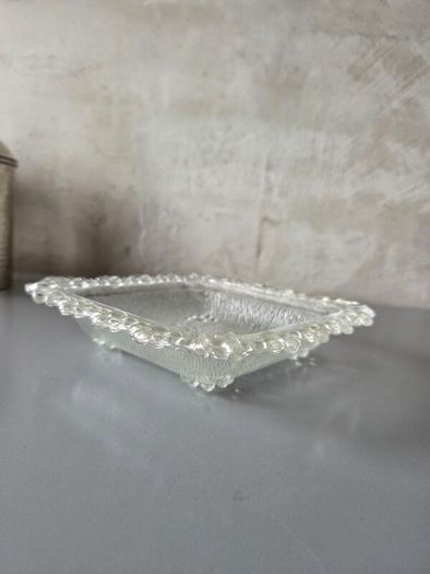 Vintage  Glass Dish Italy