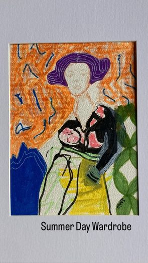 Original art Figurative artwork contemporary Irish Art abstract painting