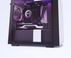 NZXT H210i - Mini-ITX PC Gaming Case - Tempered Glass Side Panel - Integrated RGB Lighting - Steel Construction - White/Black