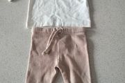 baby outfit - badger print top and Bottom