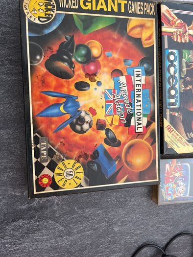 Commodore 64 (C64) Action Game Bundle - Daley Thompson Deluxe Box, Wonder Boy, 50-Game Pack