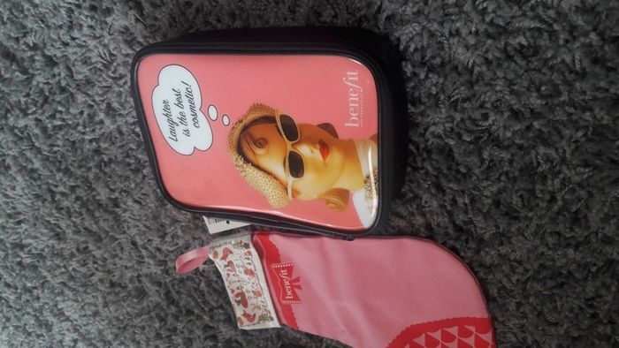 Brand new Benefit make up bag and Xmas stocking