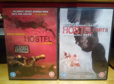 Hostel 1 & 2 Dvd Gory Horror Movies Eli Roth Quentin Tarantino