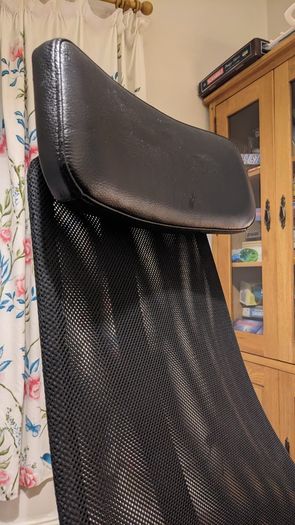 Leather swivel chair, fully adjustable
