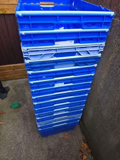 15 x Stacking Nesting Crate Ventilated