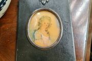Antique Edwardian Portrait Study &amp; Original Frame