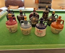 ceramic whiskey decanter collection