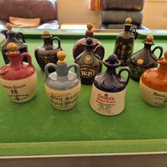 ceramic whiskey decanter collection
