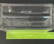 2 Drawer Acrylic/ Perspex Box Measuring 190mm X 100mm X90mm