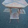 Late Victorian / Aesthetic Movement bamboo and lacquer tiered side table Image 3