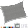 DISCOUNT CODE IN DESCRIPTION Rectangular Waterproof Garden Sun Sail Outdoor Patio Party Sunscreen Awning Canopy 98% UV Block With Rope Image 5
