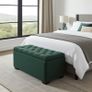 Boucle Ottoman with Storage 100x40x50cm Green Image 3
