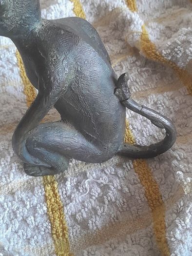 old bronze monkey