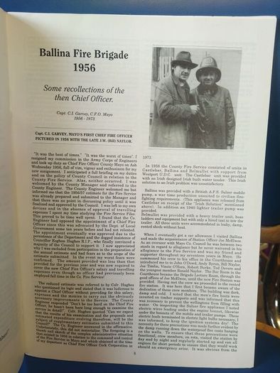 Ballina Fire Brigade Golden Jubilee booklet