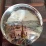 Antique Victorian Souvenir Domed Glass Picture Paperweight Image 2
