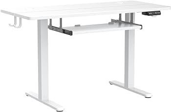 NEW SALE | Height Adjustable Electric Standing Desk with Keyboard Tray, 120 x 60 cm Sit Stand up Desk