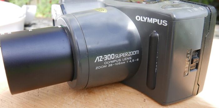 Olympus AZ-300 SuperZoom Compact 35mm Film Camera Black Working, Vintage, Japan