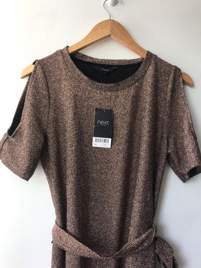 Next metallic effect dress size 10 New