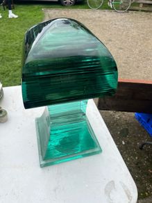 Rare glass sculpture 19 in tall x 9in square