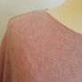 Carla Giannini Women's Angora Mix Top With Heart & Stars New With Tag Salmon Pink Image 5