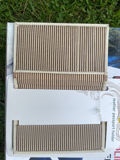 New Cream Leather Passport holder