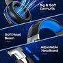 Gaming Headset with Mic for PS4 Xbox Series X|S Nintendo Switch Xbox One PS5 PC, Wired RGB Lights Over Ear Gaming Headphones with Surround Sound & One-key Mute (3.5mm Splitter Cable Included) Image 2