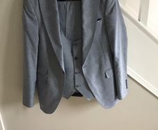 Travis mens 3 piece suit 38 slim fit