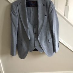 Travis mens 3 piece suit 38 slim fit