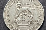 Great Britain : 1906 Edward VII Shilling - .925 Silver coin