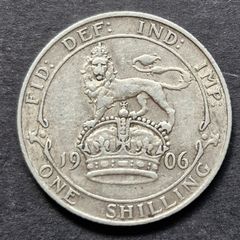 Great Britain : 1906 Edward VII Shilling - .925 Silver coin