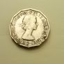 1967 Elizabeth II UK 12-sided Brass Thruppence Image 2