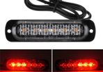 6 LED Red Lights Car Motorcycle Marker Warning Emergency Flash Strobe Lamp Waterproof  Truck Van Trailer Tractor