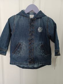 New Baby boy Mamas and Papas Denim Coat 9-12 mths