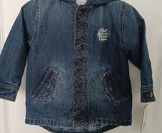 New Baby boy Mamas and Papas Denim Coat 9-12 mths