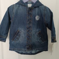 New Baby boy Mamas and Papas Denim Coat 9-12 mths