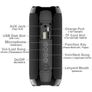 TG117 Portable Bluetooth Speaker Waterproof Outdoor FM Radio TF Bass Speakers Image 3
