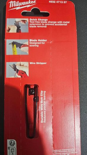 Milwaukee Fastback, 4 pack Inkzall markers & 50 x Utility Blades